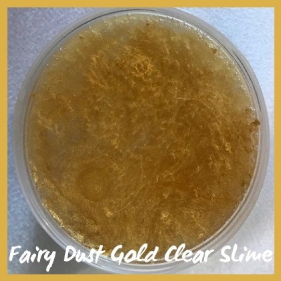 CLEA035 Fairy Dust Gold Clear Slime Sub Category Pic
